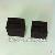 Black Velvet Twin Ring Tower And Stands