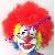 Halloween Costume Fancy Dress Afro Wig Clown Mask