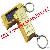 Gold Bullion / Gold Bar Design Solor Torch Keychain