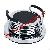 Round Stainless Steel Coaster Set And Stand