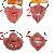 Special Latex Half Face Halloween Mask