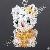 Bicone Crystal Beaded Kitty Cat Charms