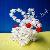 Diy Acrylic Beaded Rabbit Plastic Beads Animal Decoration