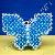 Acrylic Beaded Butterfly Penholder