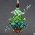 Crystal Beaded Christams Tree Charm