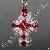 Crystal Mini Beaded Cross Charms