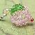 Handmace Beaded Peach Fashion Beaded Fruit Charms