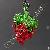 Handmade Beaded Strawberry Charms Fruit Decoraiton