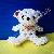 Mini Plastic Pearl Beaded Teddy Bear