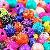 Mixed Metal Disco Shamballa Beads