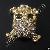 Rhinestone Skull Beads With Cross Back