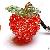 Rondelle Crystal Beaded Apple Charms