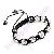 Round Metal Rhinestone Tresor Paris Bracelet