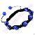 Zinc Alloy Disco Shamballa Bracelet