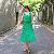 Bohemia Style Floor Length Bright Colored Dresses Green