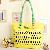 Hollow Out Candy Color Handbags Discount Yellow