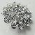 Crystal Rhinestone Flower Button