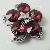 Flower Rhinestone Button Garment Accessories