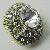 Gold Plated Rhinestone Button