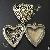 Heart Loctket Pendant Brass Photo Lockets