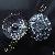 Middle East Round Rhinestone Button