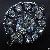 Round Rhinestone Button Fashion Garment Accessories
