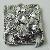 Square Rhinestone Button