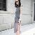 Chiffon Spliced Grey Dresses For Women