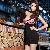 Gallus Slimming Black Red Leopard Dress
