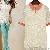 Lace Decorate Flowy Blouses Orange Green