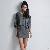 Hot Sale Bat Sleeve Two Pieces Dresses Deep Grey Purple