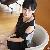 Korean Pattern Cheap Cut-out Dresses Black