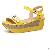 Newly Color Matching Summer Sandals Yellow Green Red
