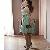 Sleeveless Chiffon Vintage Style Dress Green