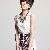 Sleeveless Leopard Print Dresses White