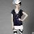 Western V-neck T-shirts Wholesale Navy