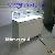 White Lacquered Jewelry Cabinet Showcase With High Power Led Light