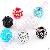 Acrylic Rhinestone Shamballa Bracelet Beads