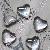 Flat Back Heart Cabochon Glue Glass Stone Door Decoration