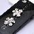 Full Rhinestone 5 Petals Metal Cabochons House Decoration