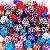 Round Metal Rhinestone Shamballa Beads