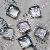 Square Glass Cabochon Mobile Phone Shell Decorative Jewelry Making Supplies