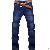 Vogue Style Pocket Embellished Denim Skinny Jeans Deep Blue