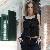 Bowknot Decorate Chiffon Spring Tops Black