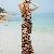 Casual Style Special Design Leopard Jumpsuit