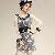 Elegant Hollow Embroidery Black Lace Dress