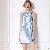Elegant Ol Stripes Sleeveless Dresses Blue