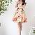 Flower Print Petite Empire Waist Dresses