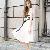 High Waist Cut Out Shoulder Dress Lake Blue Pink