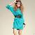 Hot Sale Bat Sleeve Off Shoulder Long Sleeved Dresses Green